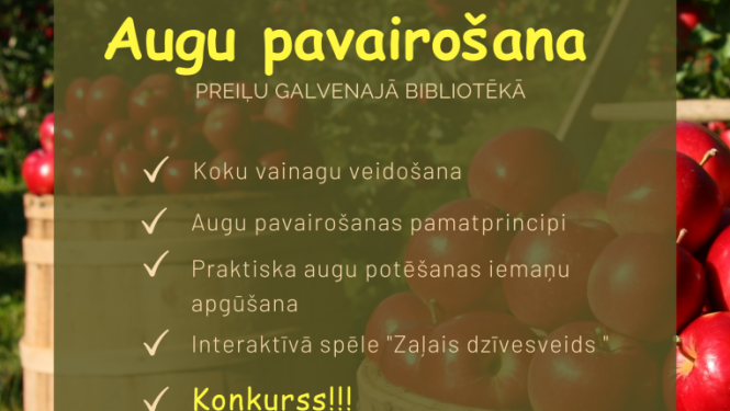 Aicinām uz pasākumu un praktisku nodarbību ar dārznieci Sandru Ozolu