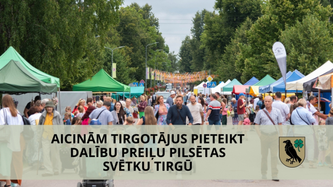  Aicinām tirgotājus pieteikt dalību Preiļu pilsētas svētku tirgū