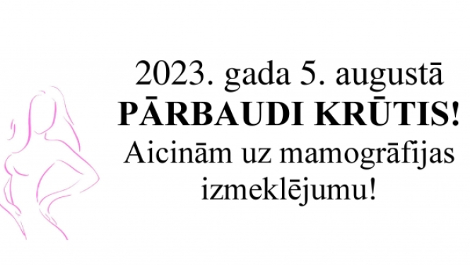 Mobilā mamogrāfa izmeklējumi Preiļos
