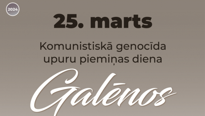 Komunistiskā genocīda upuru piemiņas diena Galēnos