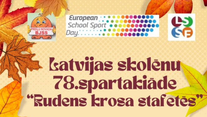 Latvijas Skolēnu 78. spartakiāde rudens krosa stafetēs