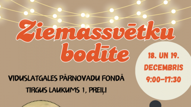 Ziemassvētku bodīte Viduslatgales pārnovadu fondā 
