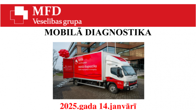 Mobilā diagnostika Preiļos - mamogrāfija un rentgens