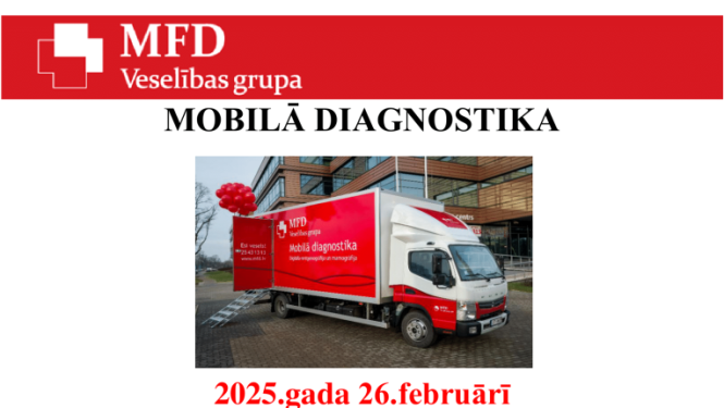 Mobilā diagnostika Preiļos - mamogrāfija un rentgens