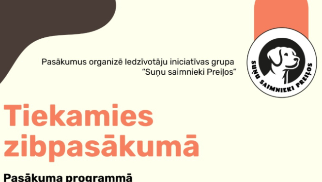 Suņu saimnieku zibakcija Preiļos