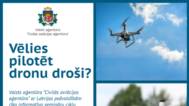 Informatīvs seminārs bezpilota lidaparātu jomā