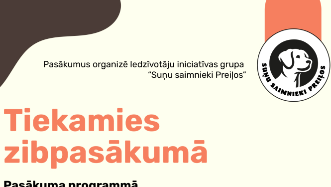 Suņu saimnieku zibakcija Preiļos