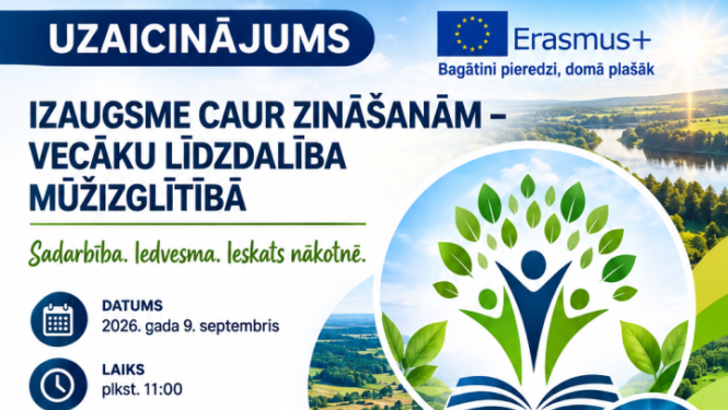 Preiļu novada Izglītības pārvalde aicina piedalīties konferencē “Izaugsme caur zināšanām – vecāku līdzdalība mūžizglītībā”