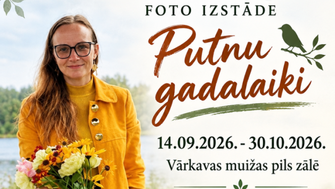 Rasmas Svikles-Popovas foto izstāde "Putnu gadalaiki"
