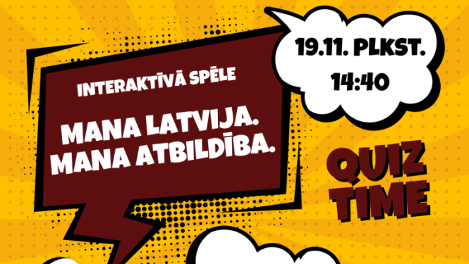 Riebiņu MJIC "Pakāpieni" un Riebiņu bibliotēka aicina piedalīties interaktīvā spēlē "Mana Latvija. Mana atbildība"
