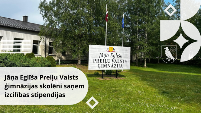 Jāņa Eglīša Preiļu Valsts ģimnāzijas skolēni saņem izcilības stipendijas
