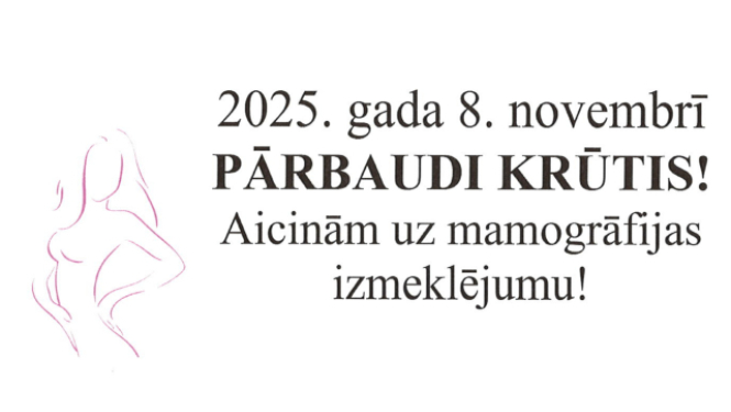 Mobilā mamogrāfa izmeklējumi Aglonā