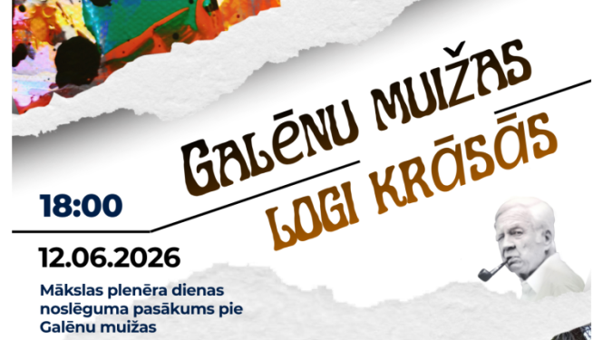 Mākslas plenērs “Galēnu muižas logi krāsās”