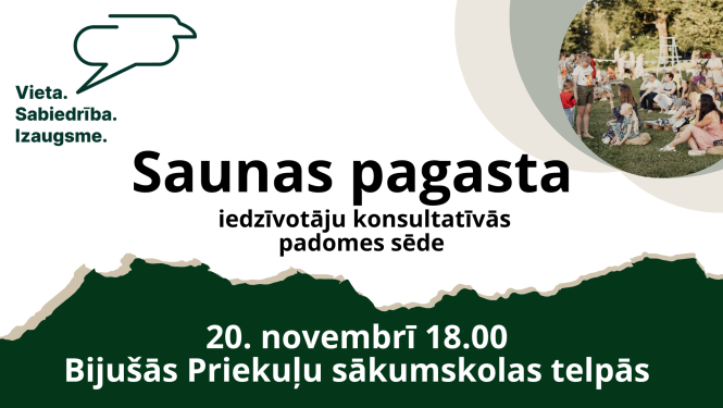 Saunas pagasta iedzīvotāju konsultatīvās padomes sēde