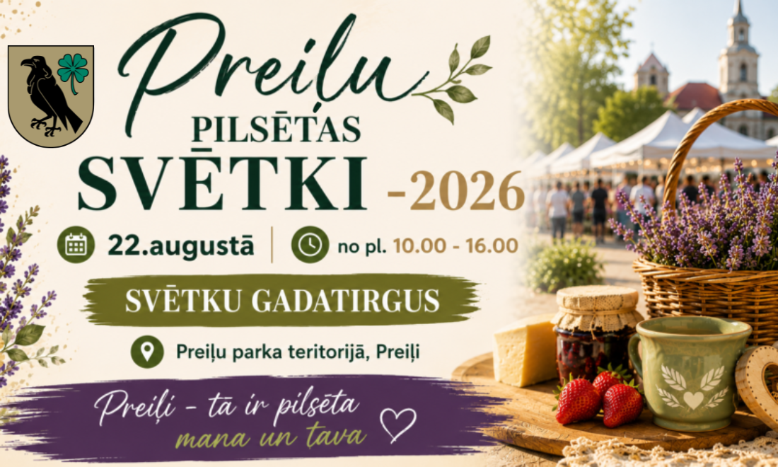 Pieteikšanās Preiļu pilsētas svētku tirgum