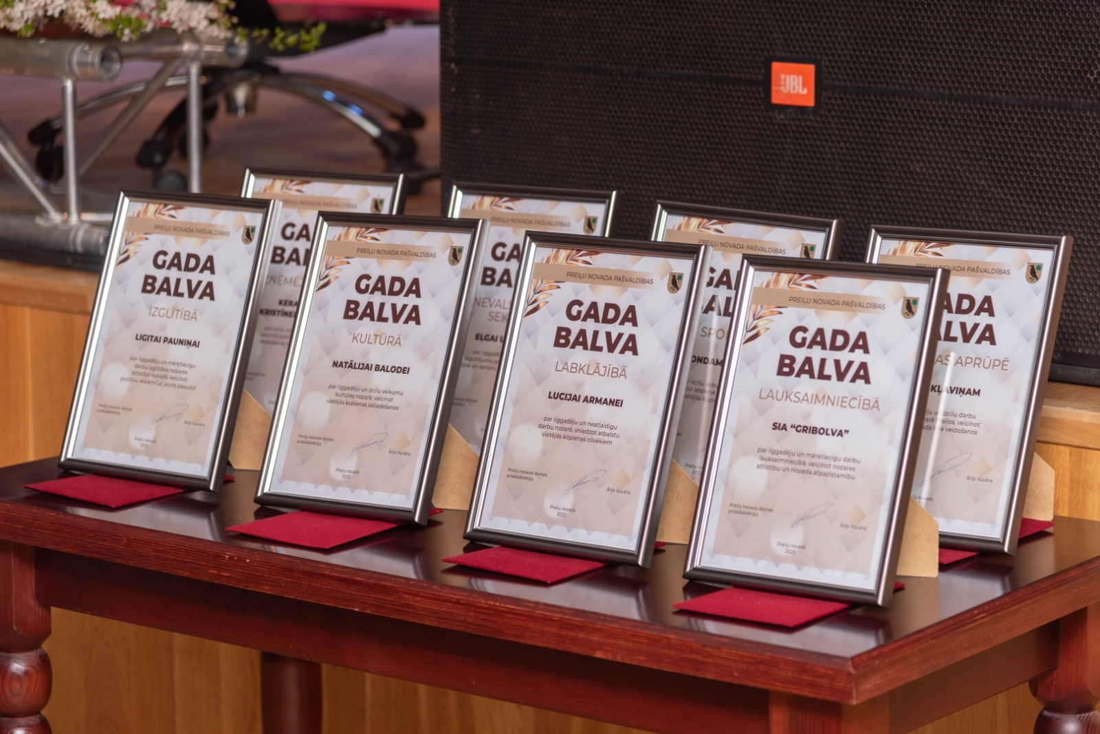 “Gada balva nozarē 2023” pasniegšanas ceremonija