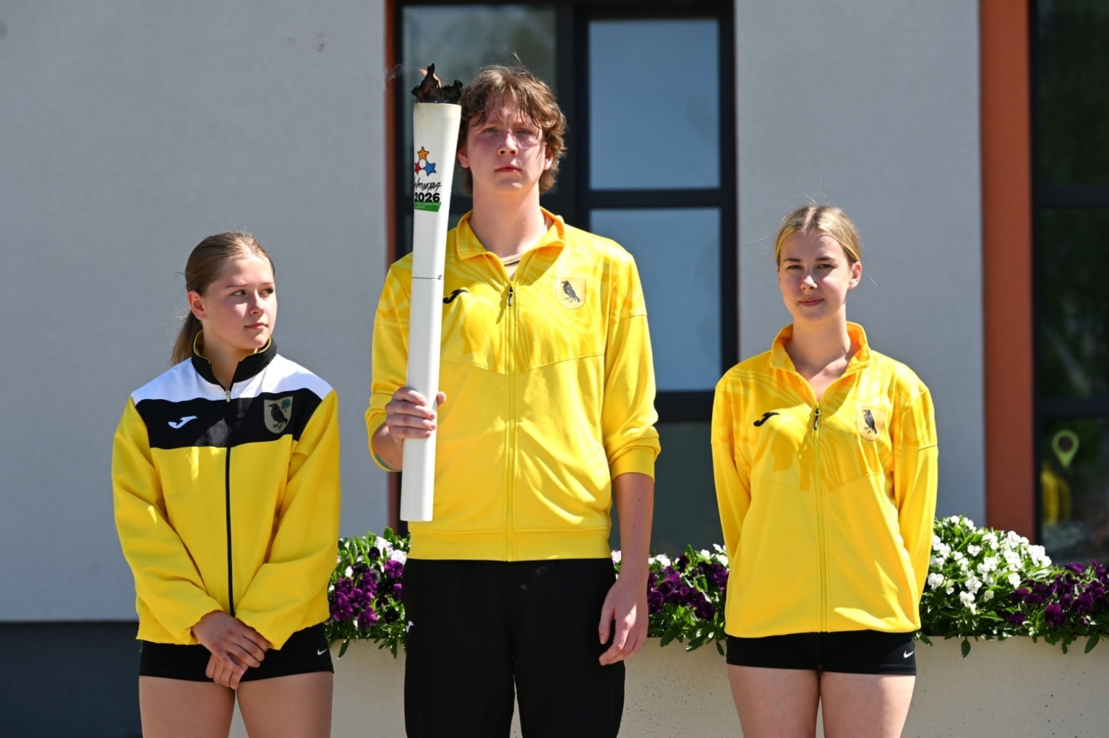 Preiļos tika uzņemta Latvijas Jaunatnes X Olimpiādes lāpa