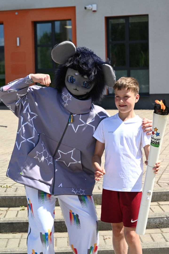 Preiļos tika uzņemta Latvijas Jaunatnes X Olimpiādes lāpa