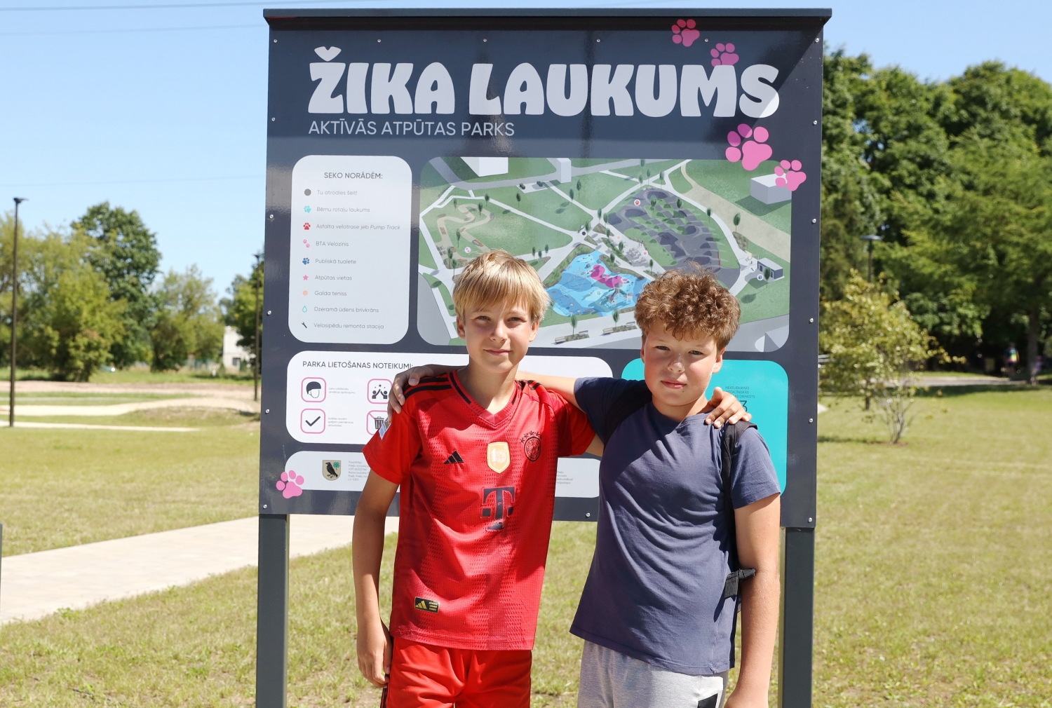 Svinīgi atklāts jaunais un ilgi gaidītais aktīvās atpūtas laukums “Žika laukums” Preiļos