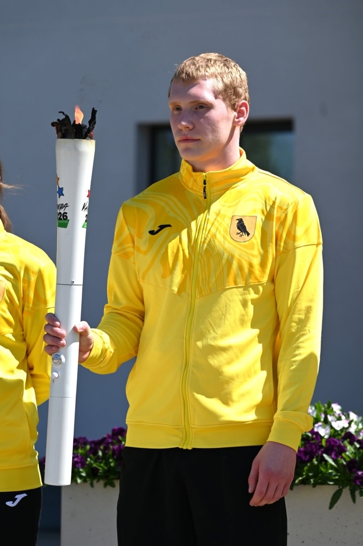 Preiļos tika uzņemta Latvijas Jaunatnes X Olimpiādes lāpa