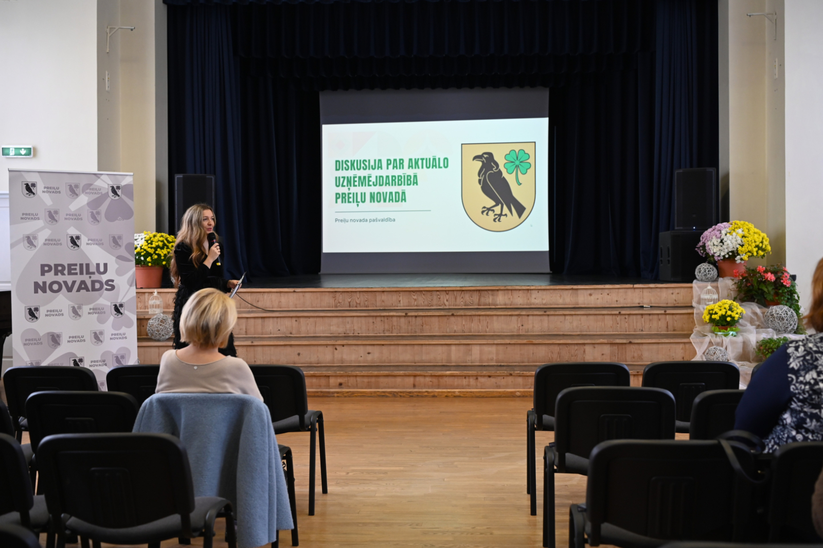 Aglonas Kultūras namā aizvadītas diskusijas par aktuālo uzņēmējdarbībā Preiļu novadā