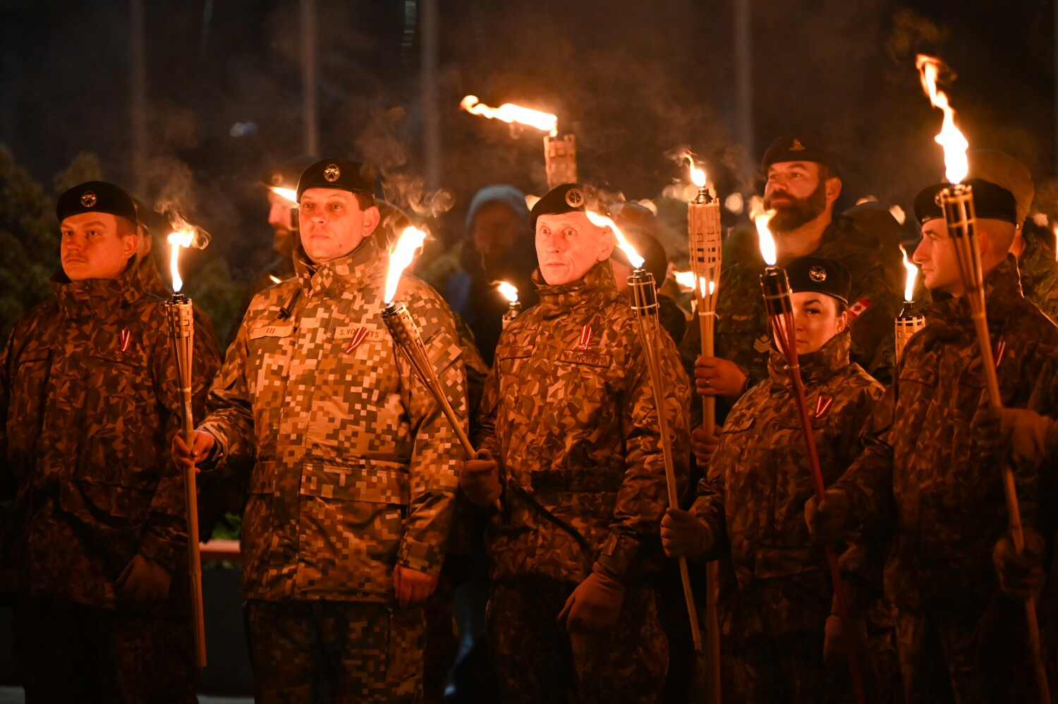 Lāčplēša dienas lāpu gājiens Preiļos