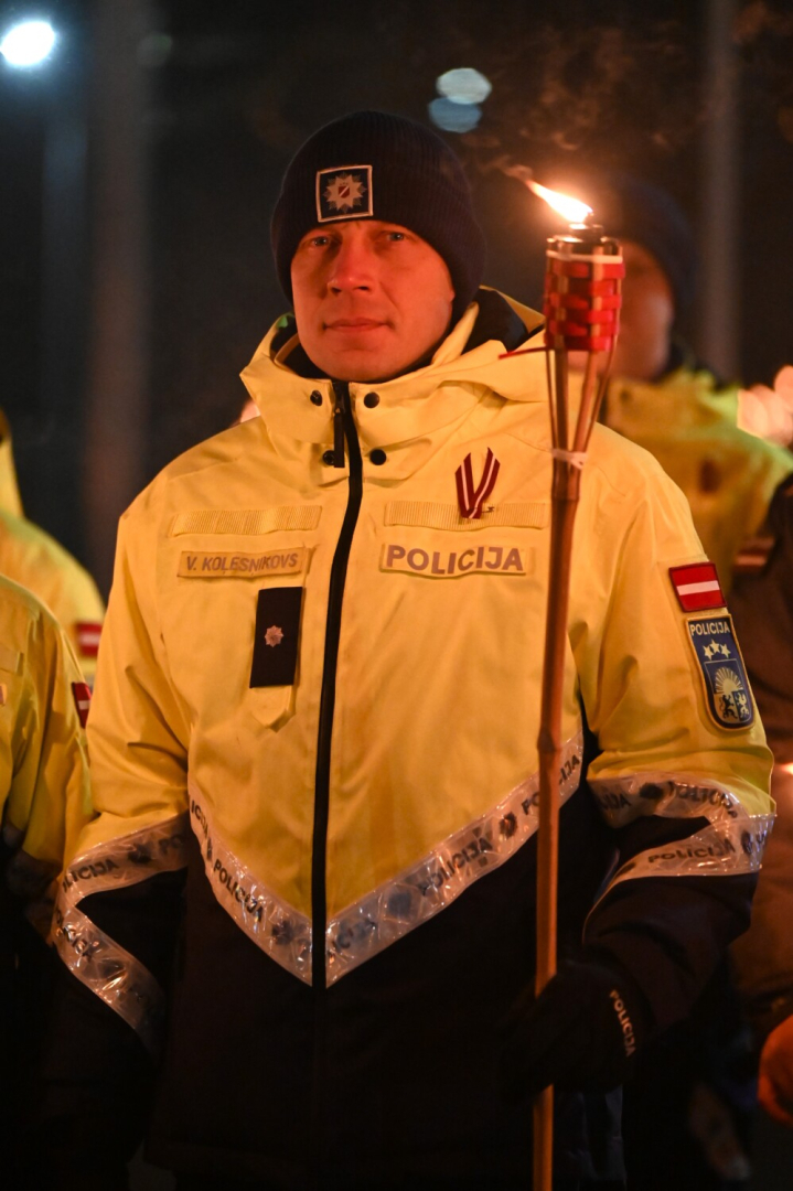 Lāčplēša dienas lāpu gājiens Preiļos