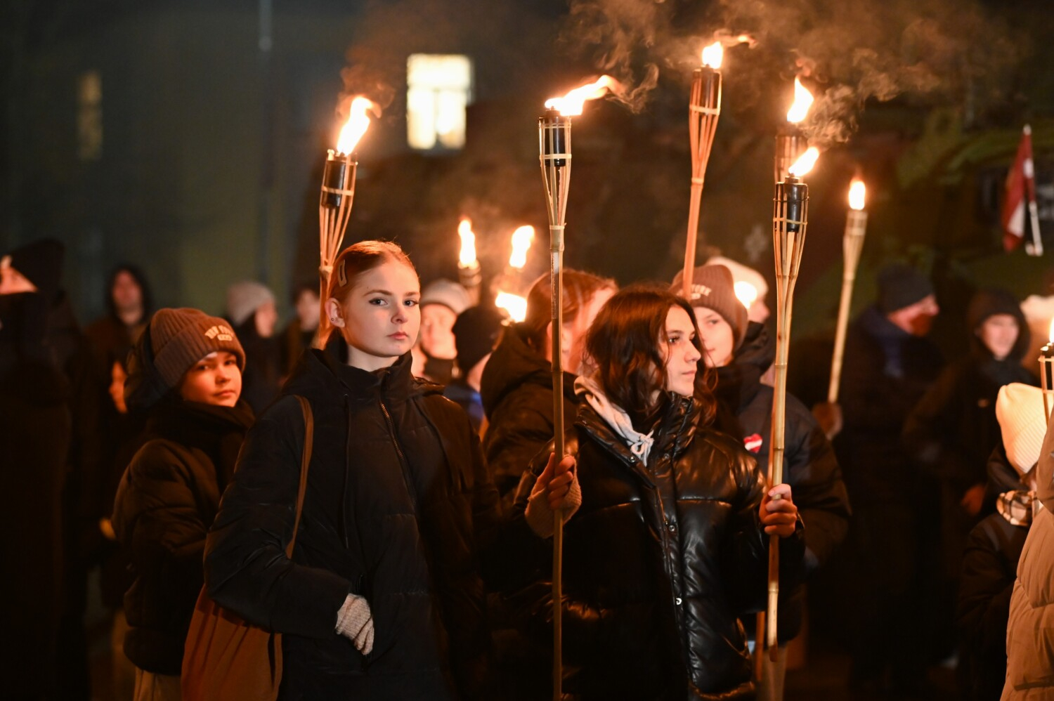 Lāčplēša dienas lāpu gājiens Preiļos