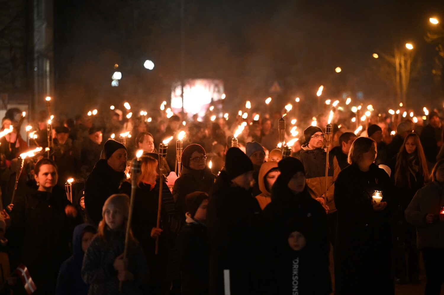 Lāčplēša dienas lāpu gājiens Preiļos