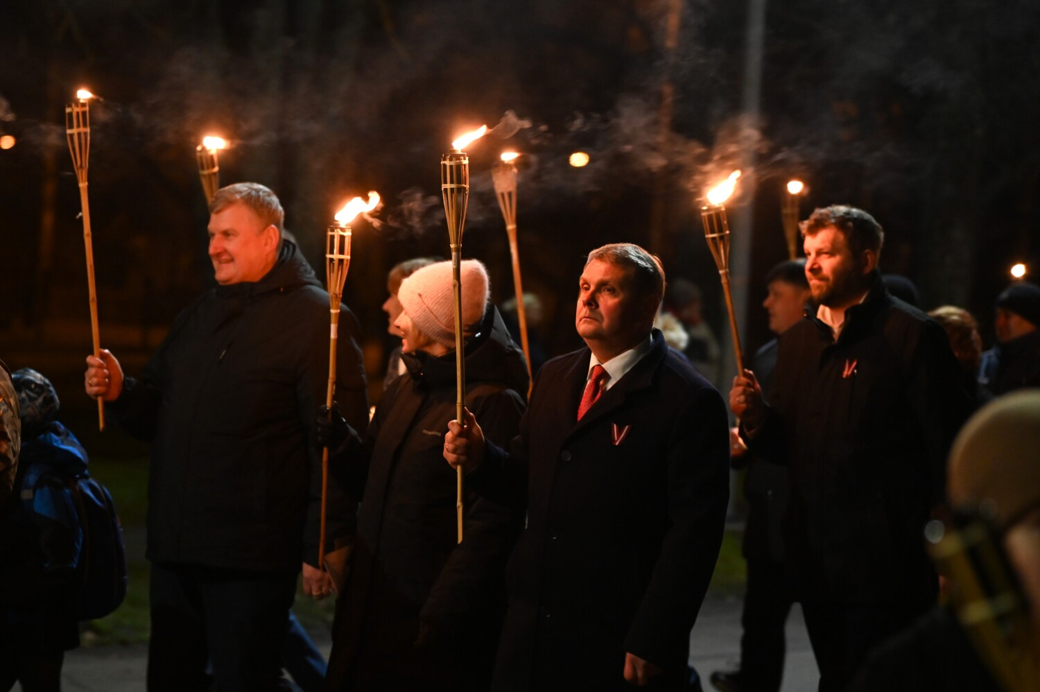 Lāčplēša dienas lāpu gājiens Preiļos