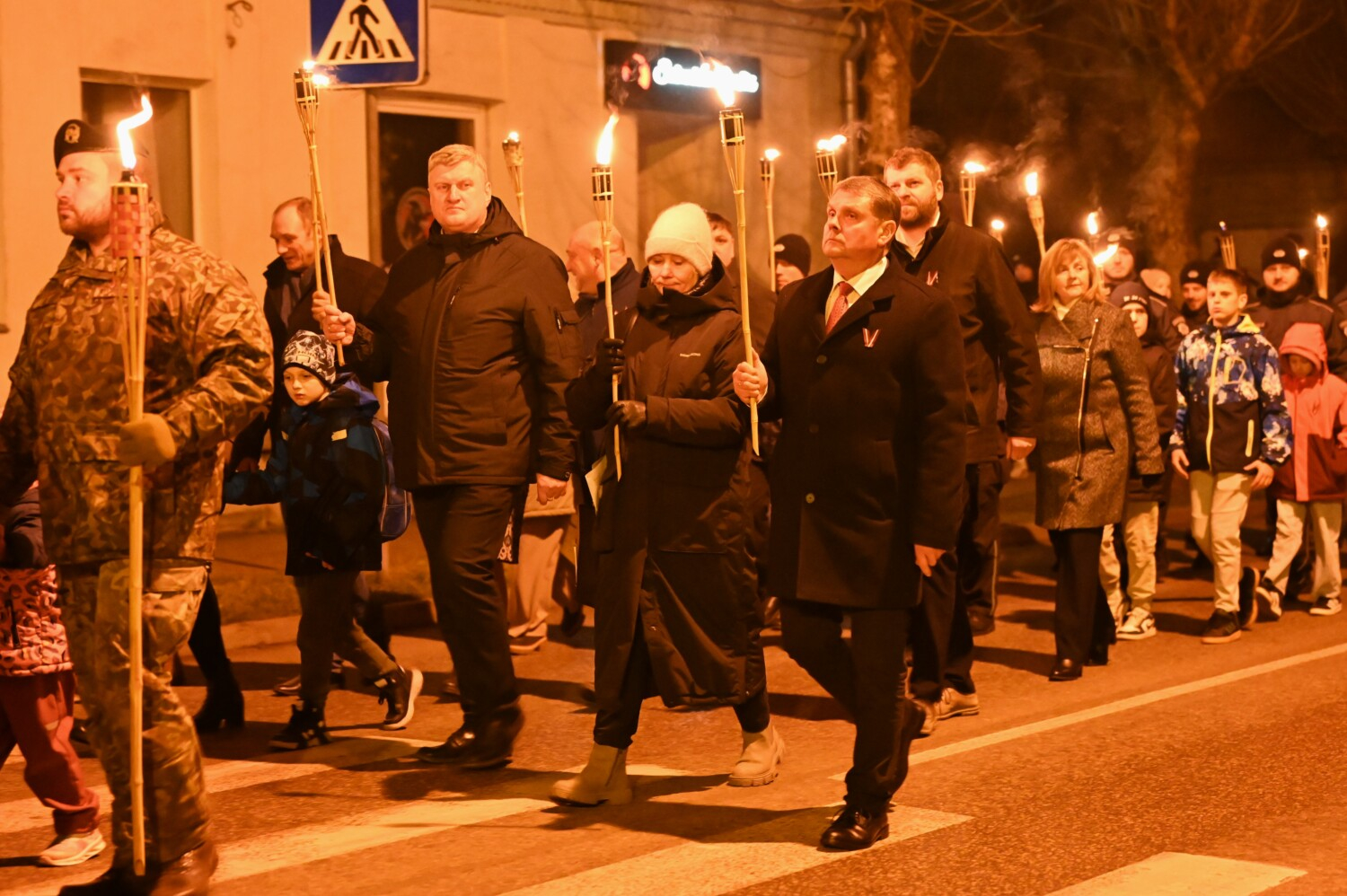 Lāčplēša dienas lāpu gājiens Preiļos