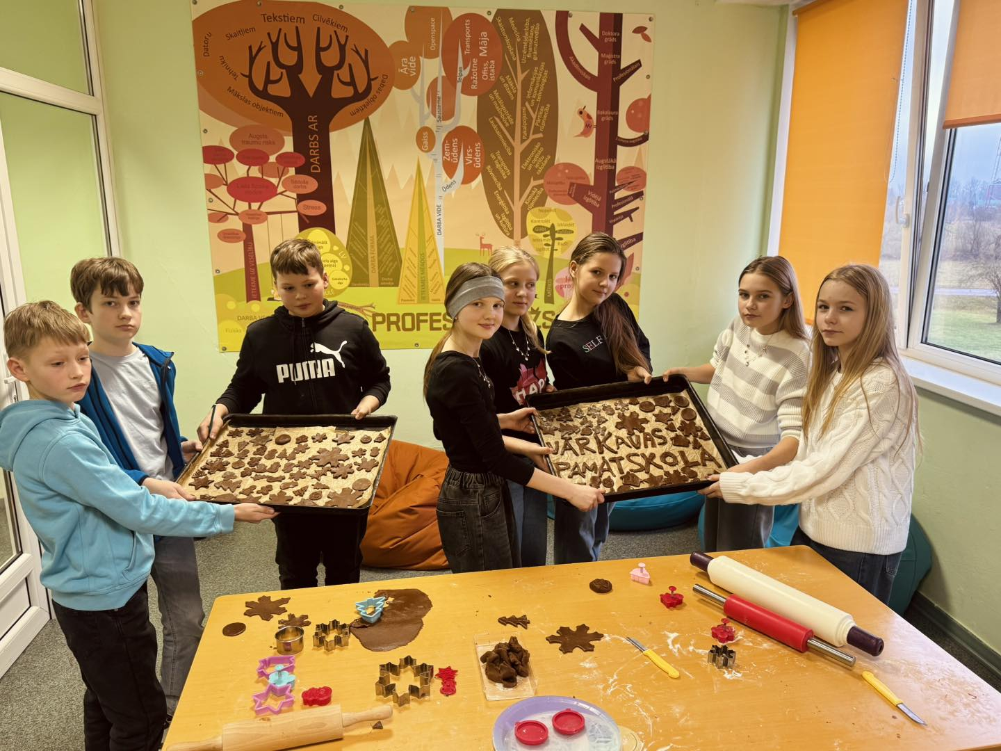 Ziemassvētku piparkūku darbnīcas Riebiņu MJIC “Pakāpieni”, Galēnu un Vārkavas pamatskolās