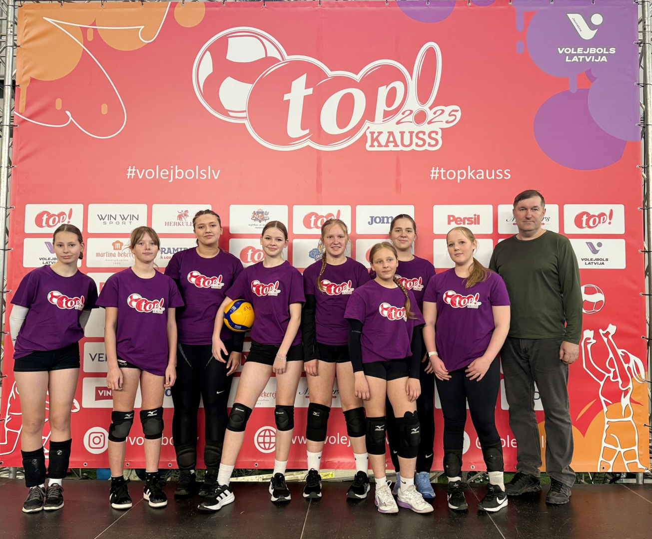 “Top! kauss” finālsacensībās volejbolā 21. kausa izcīņā JEPVĢ komanda izcīna augstvērtīgāko 5. vietu