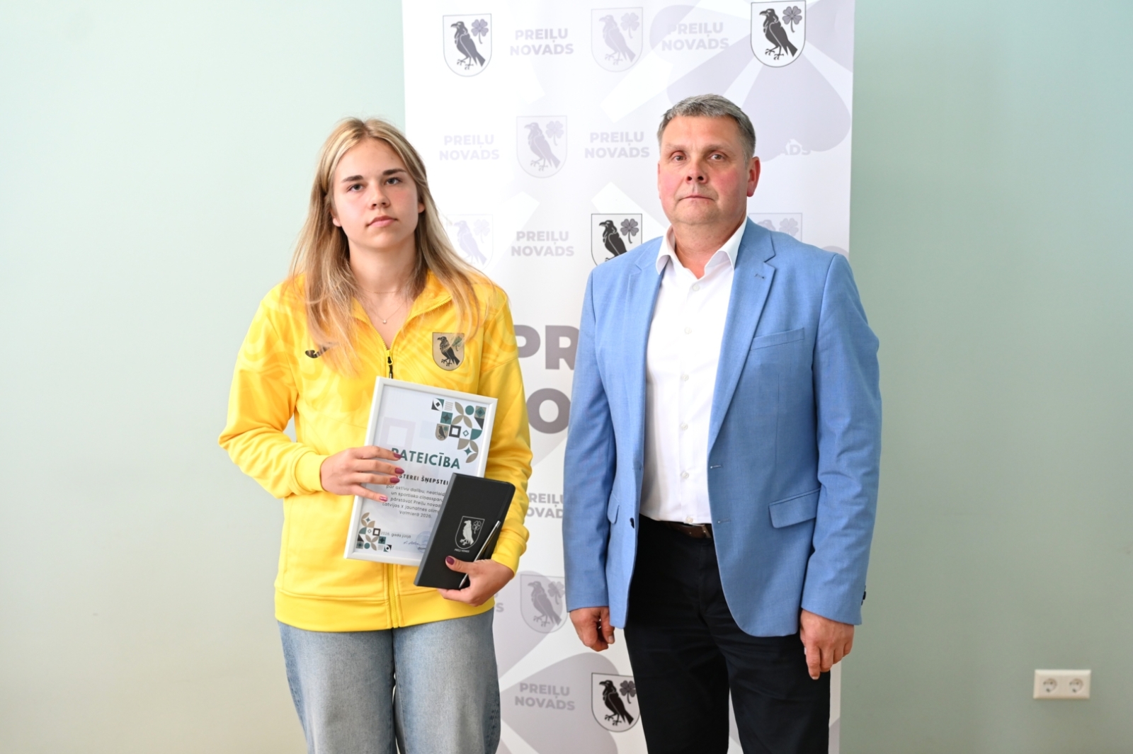 Pašvaldībā tika sveikti Latvijas X Jaunatnes olimpiādes Valmierā laureāti, dalībnieki un viņu treneri