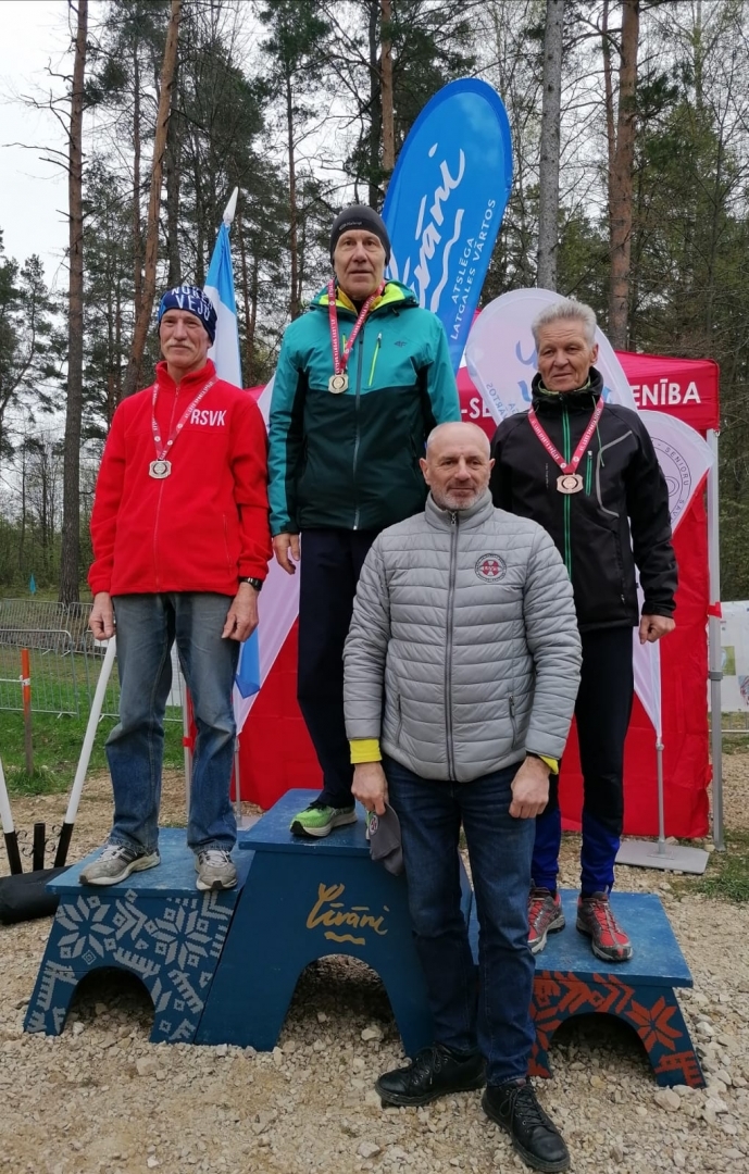 Preiļu novada sportisti guvuši vairākas medaļas Latvijas pašvaldību sporta veterānu – senioru 61. sporta spēlēs pavasara krosā un nūjošanā