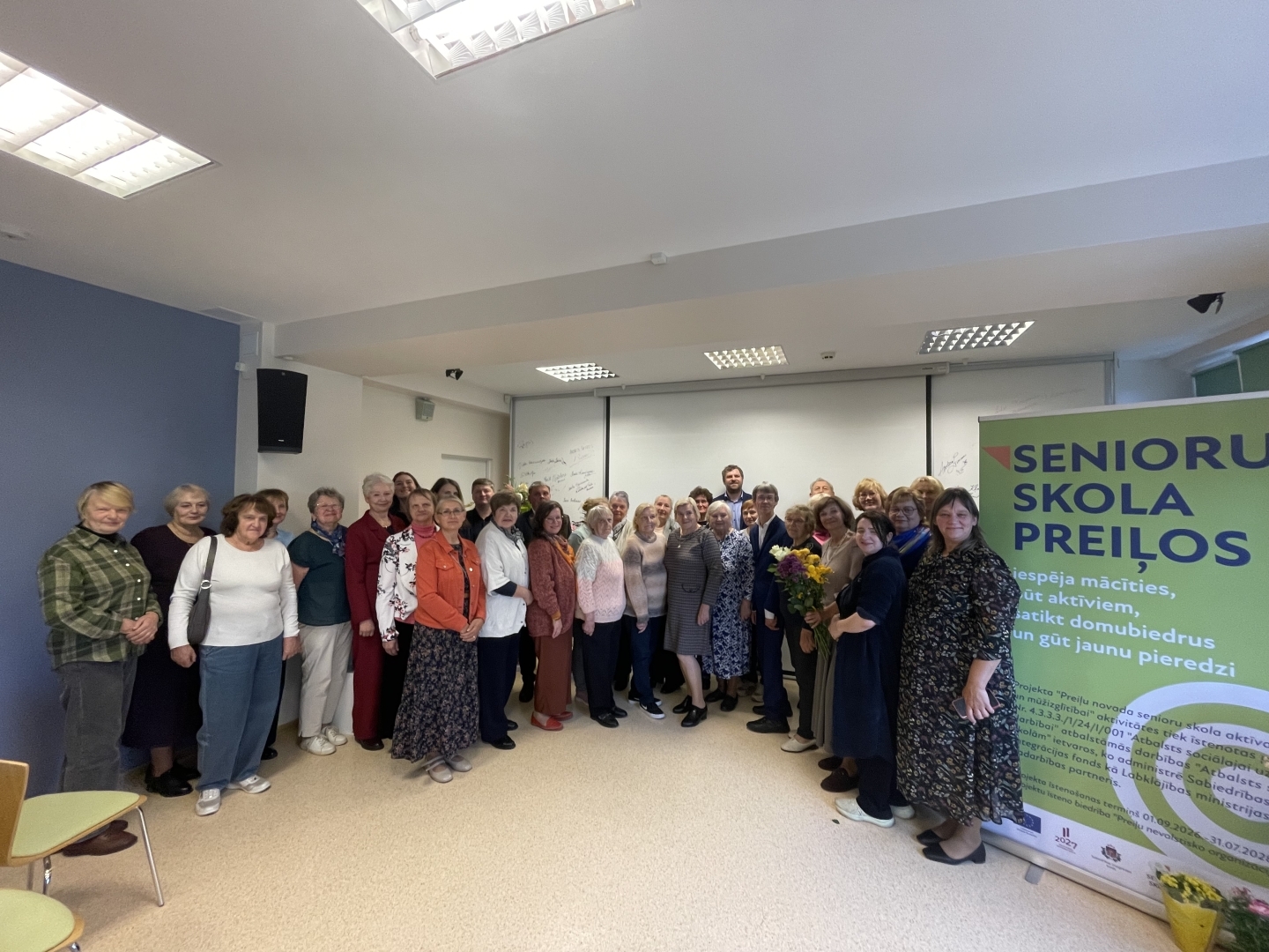 Preiļos atklāta senioru skola