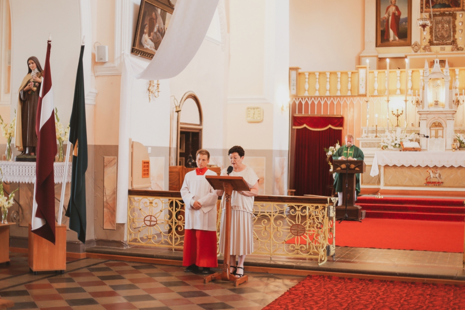 Preiļu Romas katoļu baznīcā Svētku dievkalpojums