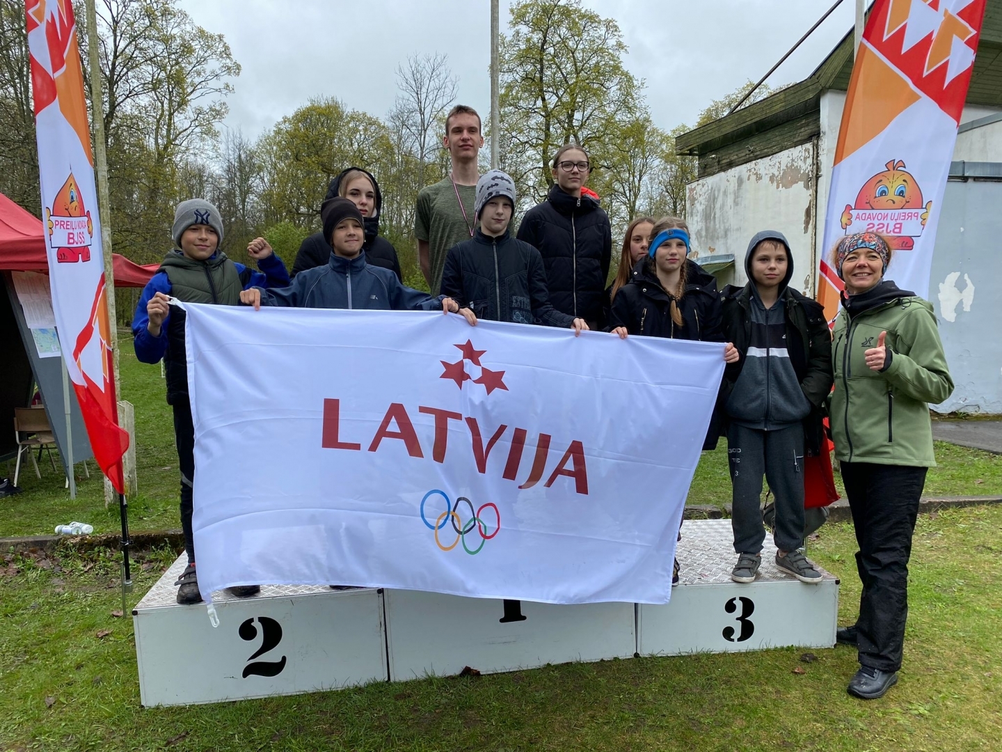 Preiļu parkā norisinājās Preiļu novada skolēnu sporta spēles pavasara krosā