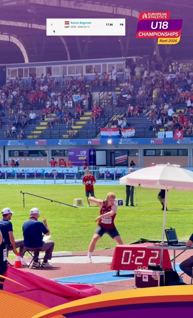 Raivim Bogotajam augsts sasniegums Eiropas U18 čempionātā