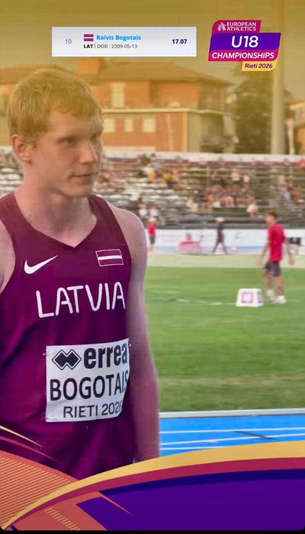 Raivim Bogotajam augsts sasniegums Eiropas U18 čempionātā