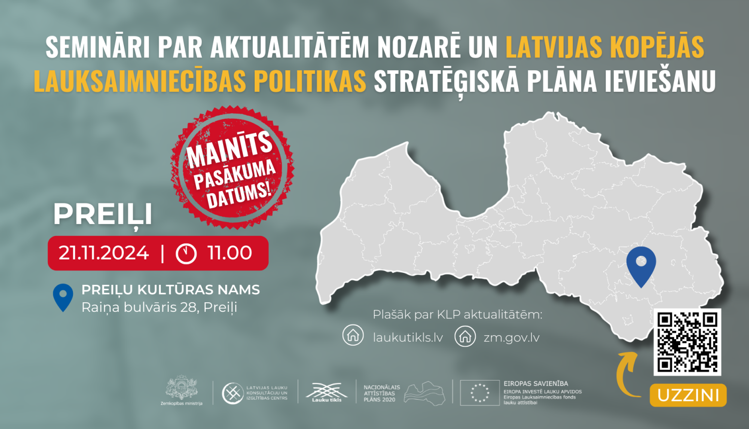 Zemkopības ministrijas ekspertu reģionālais seminārs Preiļos