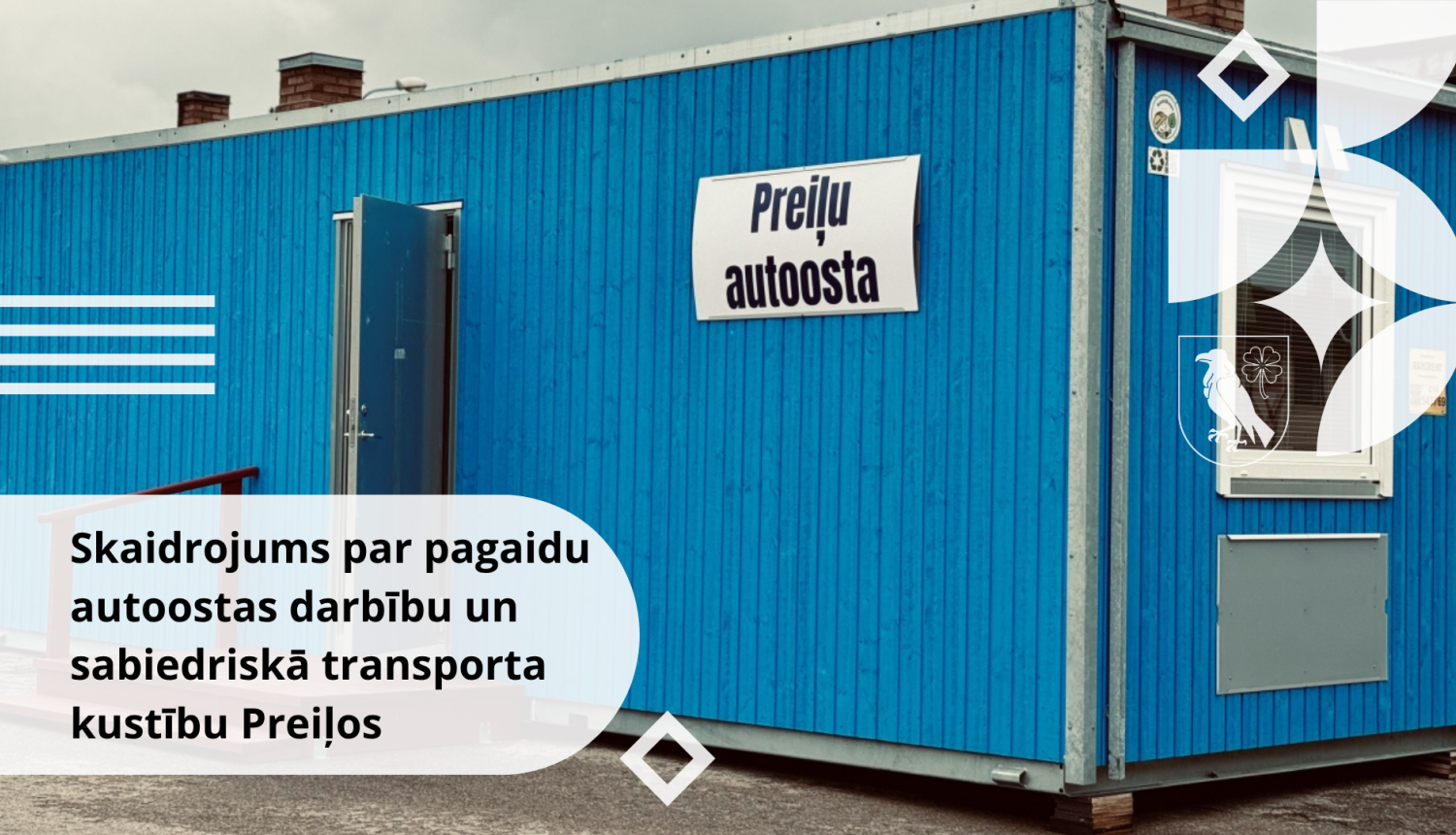 Skaidrojums par pagaidu autoostas darbību un sabiedriskā transporta kustību Preiļos