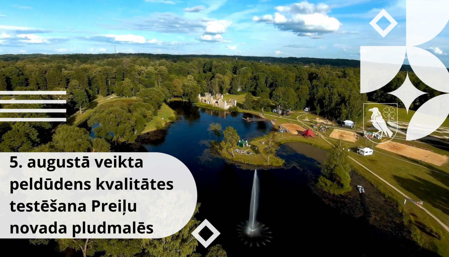 5. augustā veikta peldūdens kvalitātes testēšana Preiļu novada pludmalēs