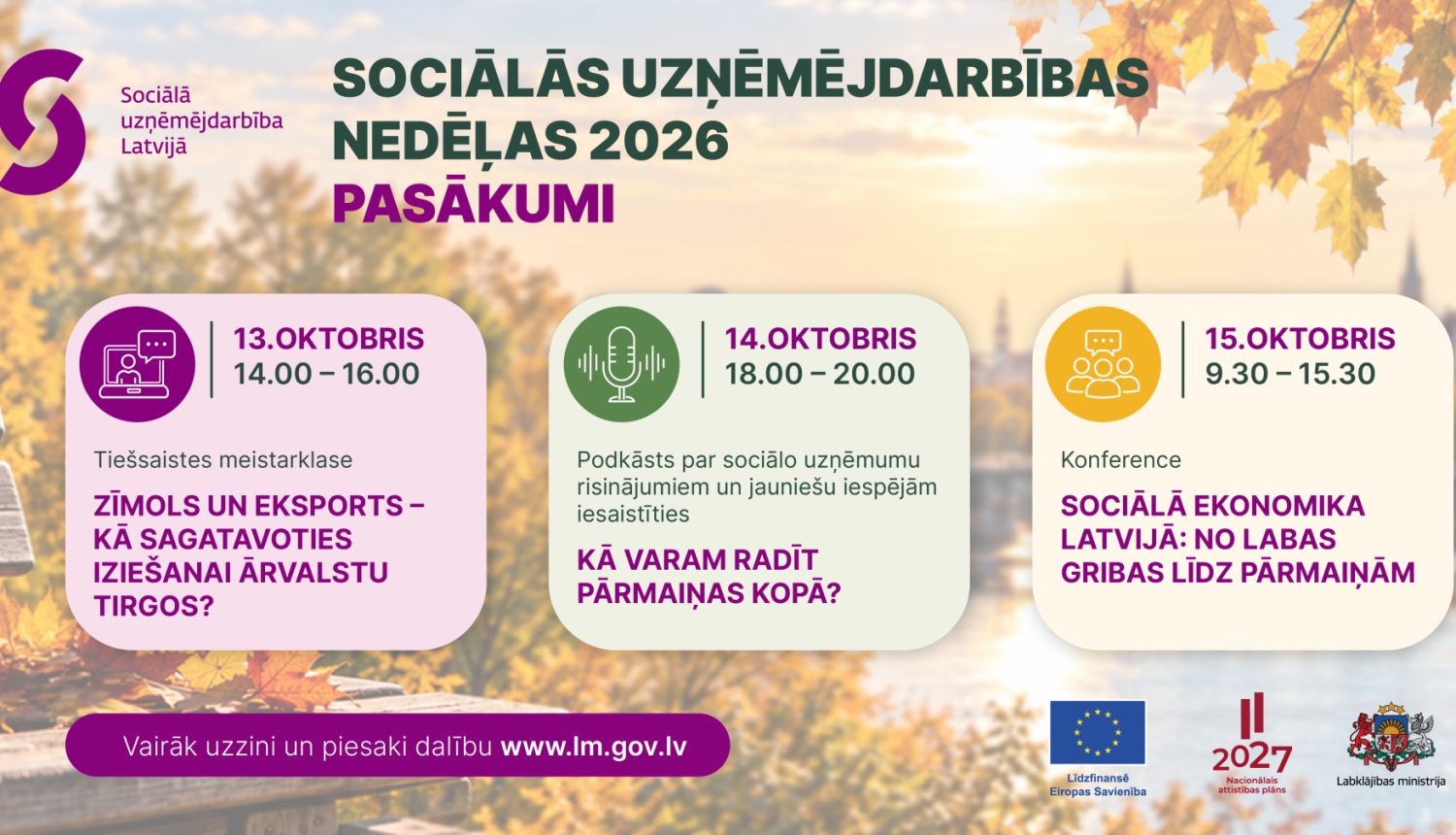 Sociālās uzņēmējdarbības nedēļā runās par sociālās ekonomikas spēku