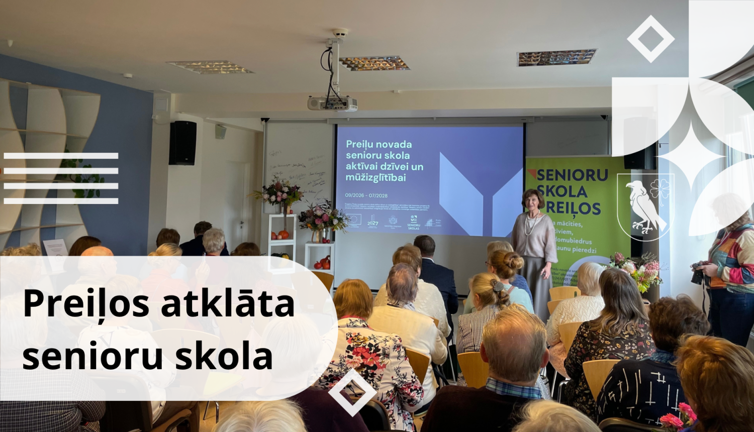 Preiļos atklāta senioru skola