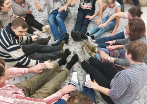 Dienas aprūpes centra apmeklētāji