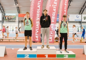 2. vieta – Guntis Sparāns, 3. vieta – Markuss Soms (augstlēkšana)