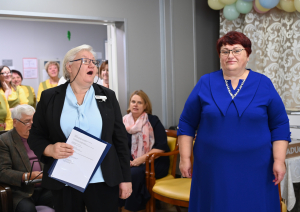 Sociālās aprūpes centrā “Vārkava” sirsnīgā gaisotnē tika atzīmēta Starptautiskā senioru diena