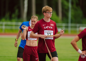 Preiļu novada BJSS vieglatlēti startē Baltijas komandu sacensībās U-16 un U-18