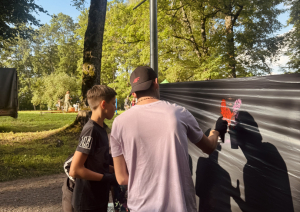 Graffiti darbnīca jauniešiem Riebiņos